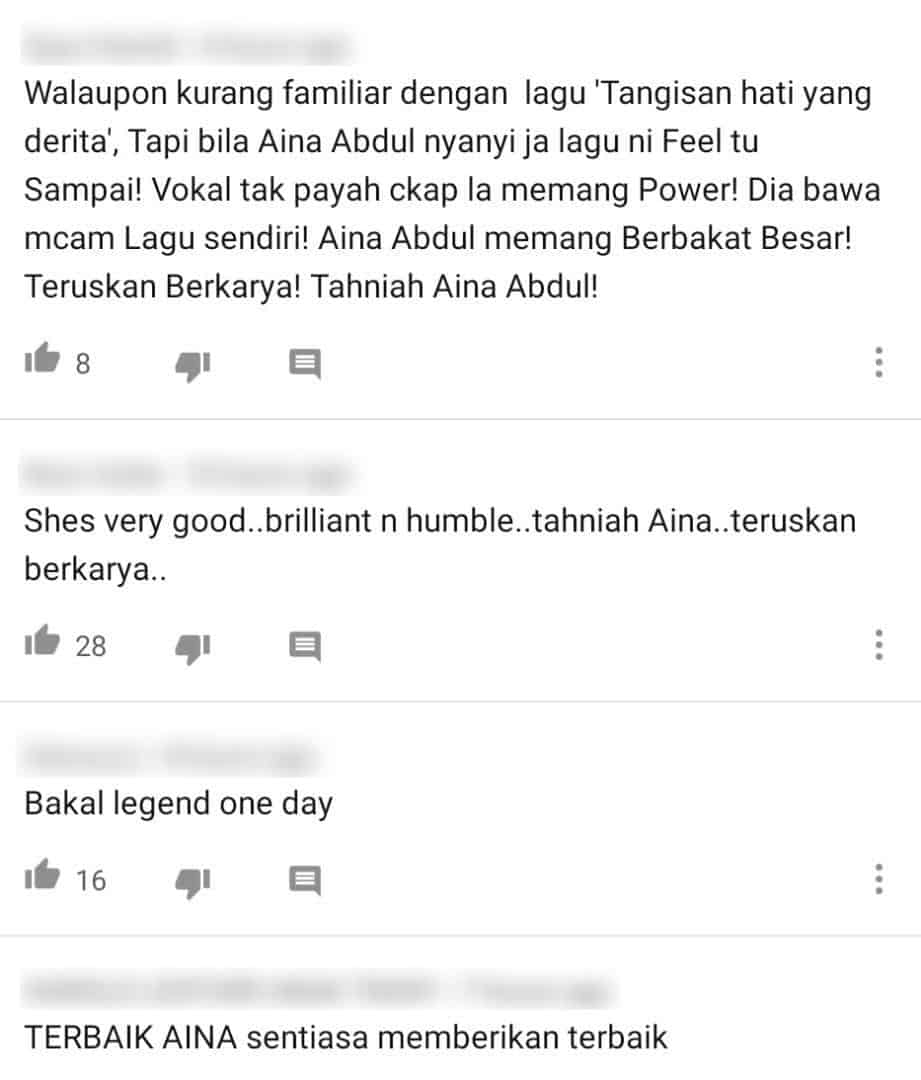 [VIDEO] Nyanyian Menusuk Ke Jiwa, Persembahan Aina Abdul Dipuji Panel Jemputan