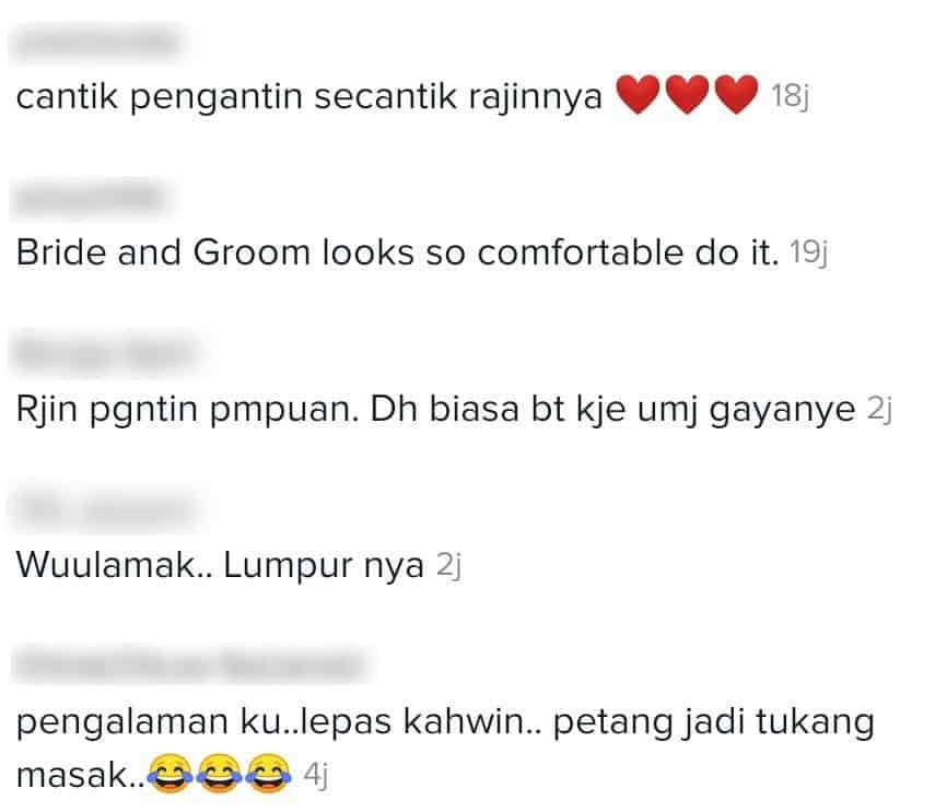[VIDEO] Lebih Sejuta Views, Pengantin Dipuji Sanggup ‘Bergasak’ Angkat Dulang..