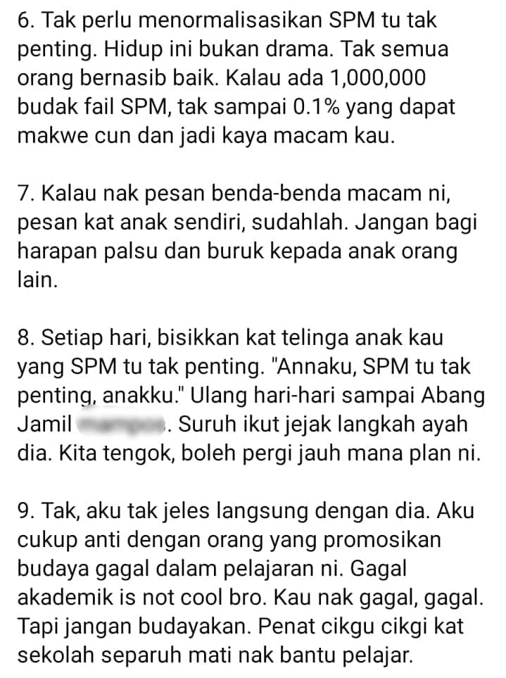 Dibidas Peguam Kerana Bangga Tunjuk Result SPM Gagal, Ini Respon Hafiz Mahamad