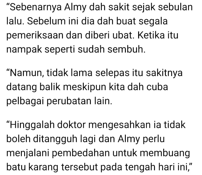 “Memang Dah Tak Boleh Tangguh”- Dato’ Fizz Fairuz Reda Isteri Buat Operation