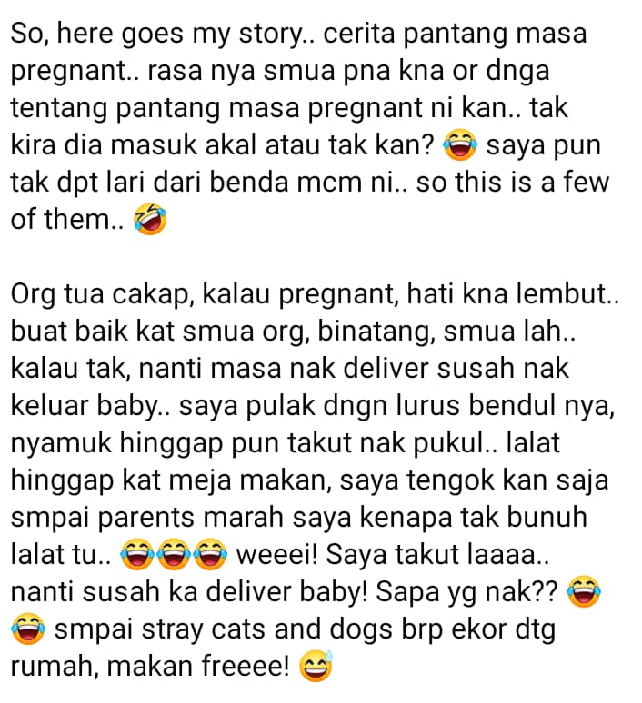 Nyamuk Gigit Pun Cuak Nak Tepuk, Wanita Dedah Pantang Orang Sarawak Masa Hamil