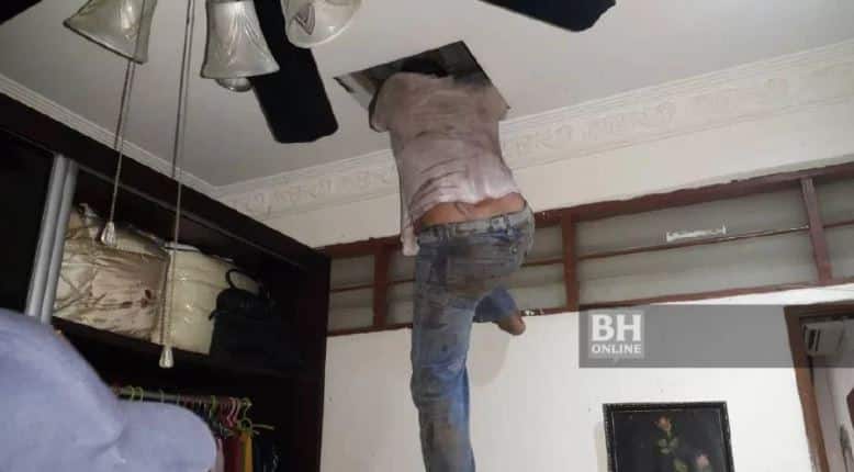 Taktik Nak Elak Tangkap Basah, Penjawat Awam ‘Kantoi’ Menyorok Atas Siling