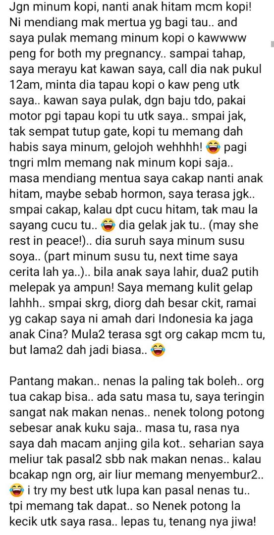 Nyamuk Gigit Pun Cuak Nak Tepuk, Wanita Dedah Pantang Orang Sarawak Masa Hamil