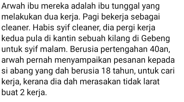 Tragedi Ibu Nahas Depan Mata, Anak Asyik Kurung Diri & Menangis Dalam Bilik