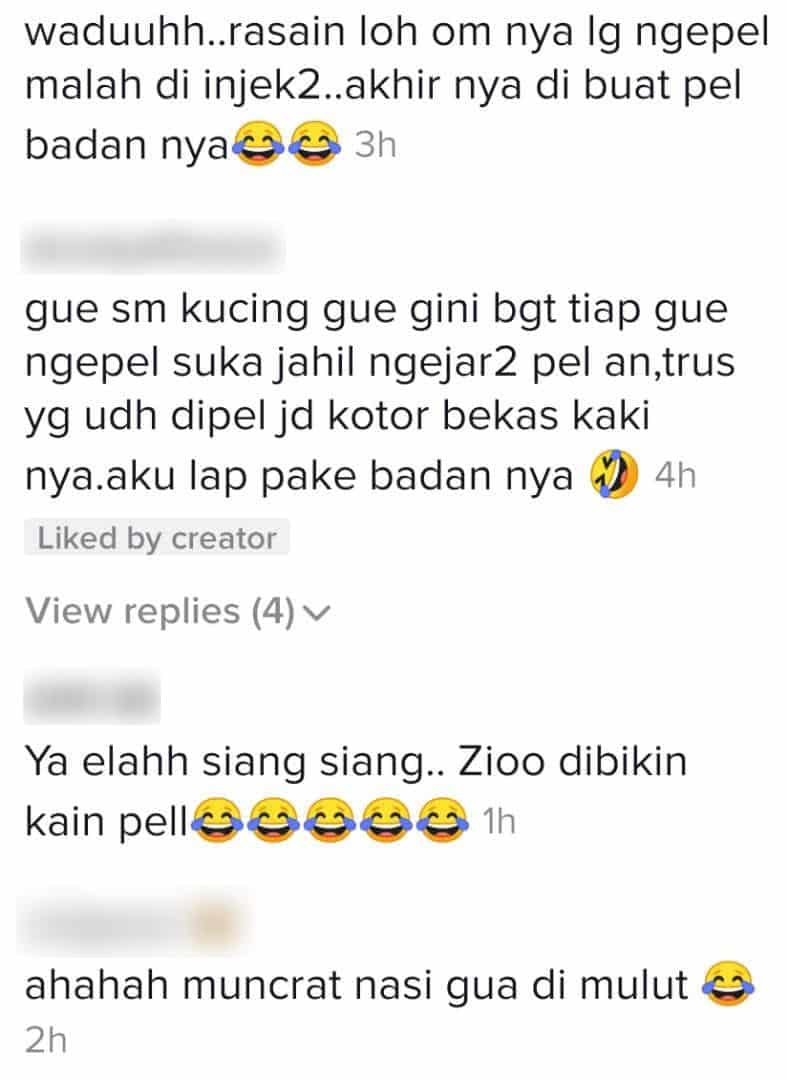 [VIDEO] Pijak Lantai Yang Tuannya Siap Mop, Anjing Pasrah Dijadikan Kain Buruk