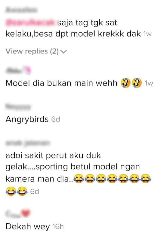[VIDEO]Model Baju Pengantin Melatah Tak Ingat Dunia, Selamba Guling Atas Padang