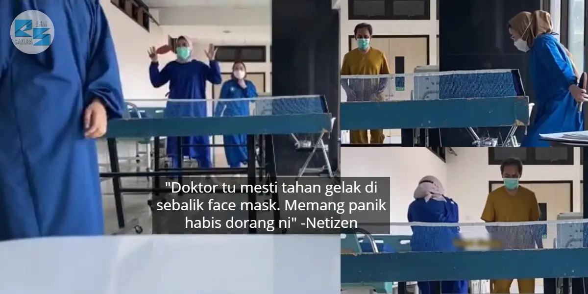 [VIDEO] Leka Main Ping Pong, Geng Nurse Terus Gelabah Bila Ketua Dah Masuk