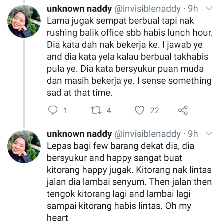 Pembersih & Hargai Pemberian Kecil, Peribadi Mulia Gelandangan Undang Sebak