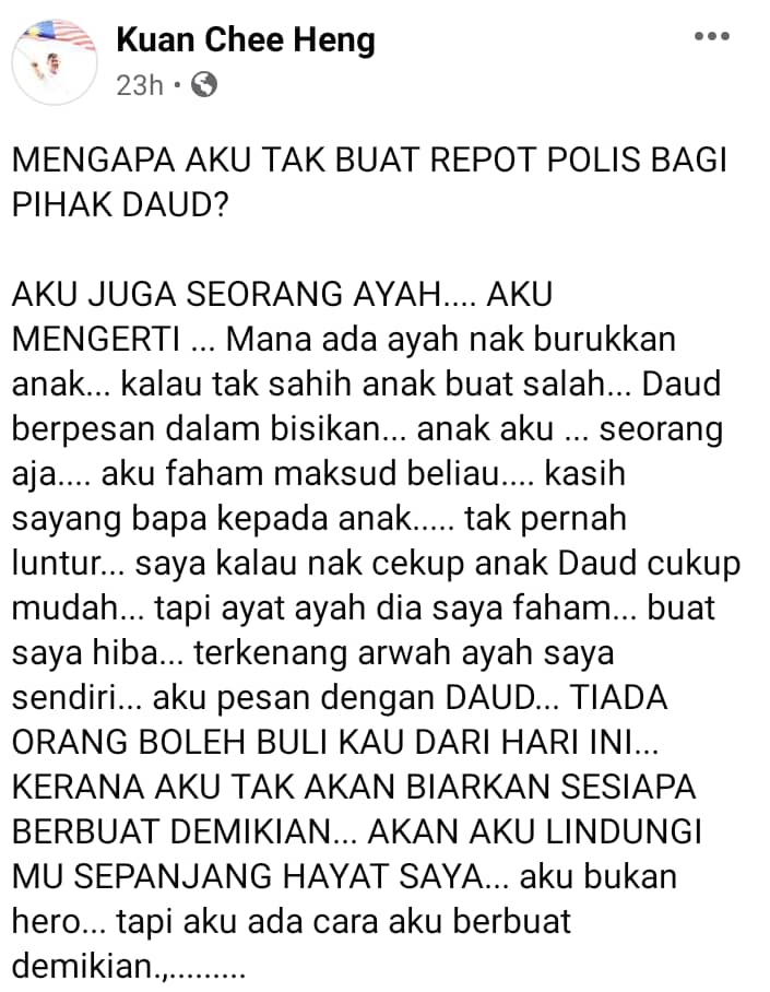 Ayah Kudung Pasrah Anak Curi Wheelchair-“Penderhakaan Yang Tak Boleh Dimaafkan”