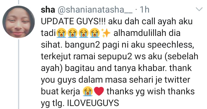 Terpisah Lepas 12 Tahun, Gadis Nekad Guna Kuasa Twitter Cari Ayah Akhirnya..