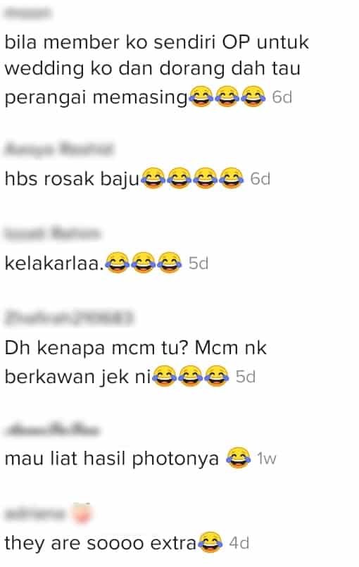 [VIDEO]Model Baju Pengantin Melatah Tak Ingat Dunia, Selamba Guling Atas Padang
