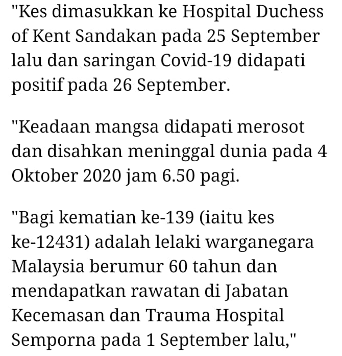 Paling Sayu, COVID-19 Ambil Nyawa Bayi 1 Tahun Pada Hari Sama Disahkan Positif