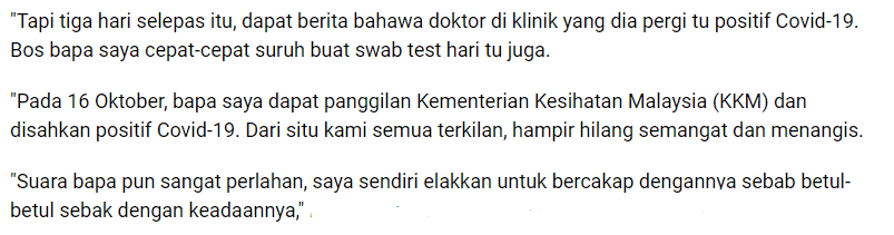 Sanggup Berkorban Tinggal Dalam Kandang, Anak Sebak Tahu Bapa Kena COVID-19..