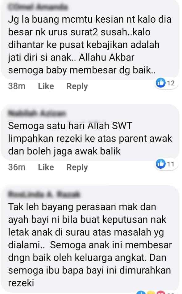 Bayi Comel Dibuang Ke Surau, Sekeping Surat Dalam Kotak Dedah Sebab Sebenar