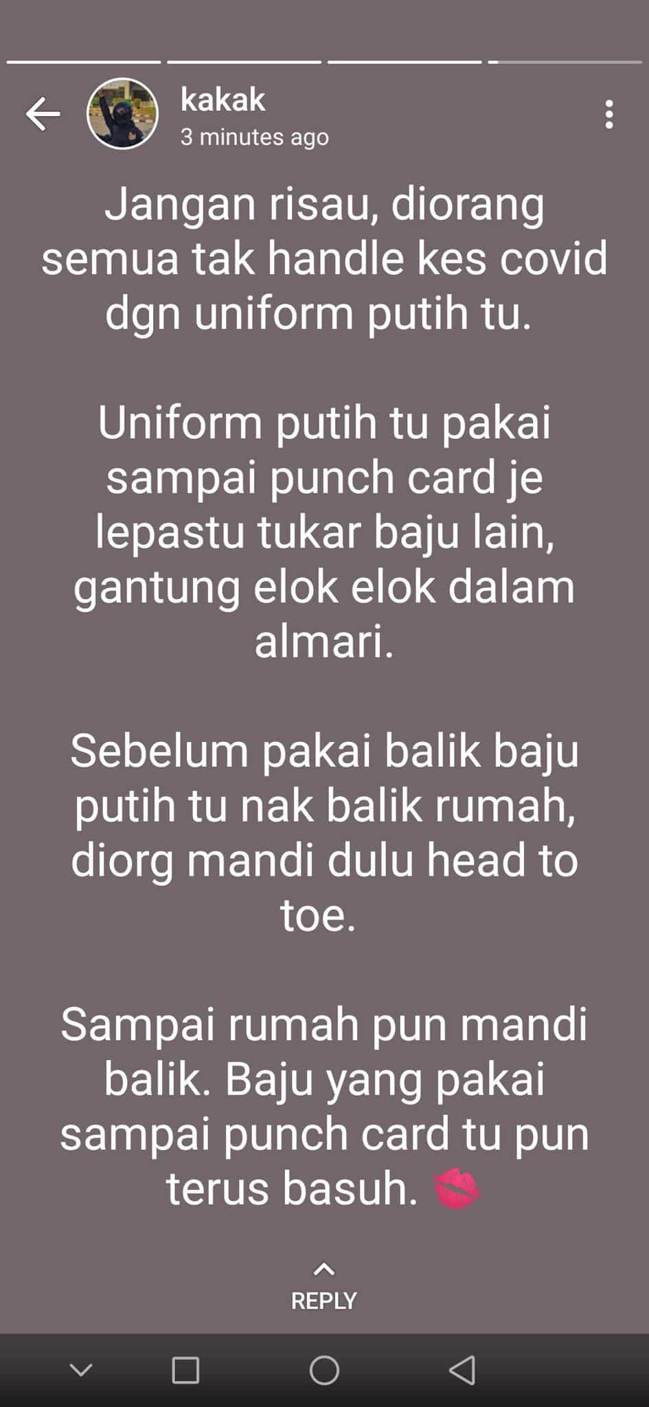 Kena Marah Dituduh Bawa Kuman, Nurse Terkilan Ramai Jauhkan Diri Sebab Uniform