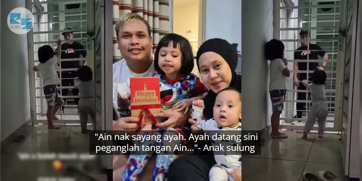 Berpisah Sementara, Isteri & Anak Shuk Kena Kuarantin Baru Balik Dari Sabah