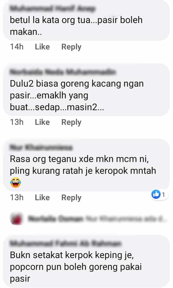 Juadah Unik Orang Ganu? Suami Gigih Masak Isteri Mengidam Keropok Goreng Pasir
