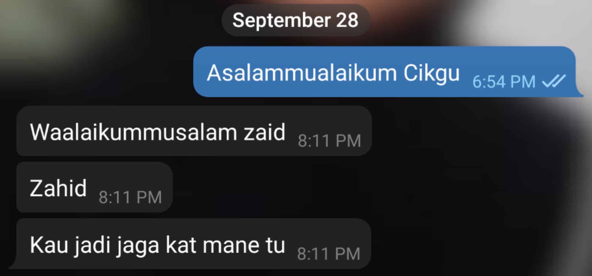 Gambar Pakai Uniform Hitam Putih, Tak Sangka Respons Bekas Guru ‘Win’ Habis..