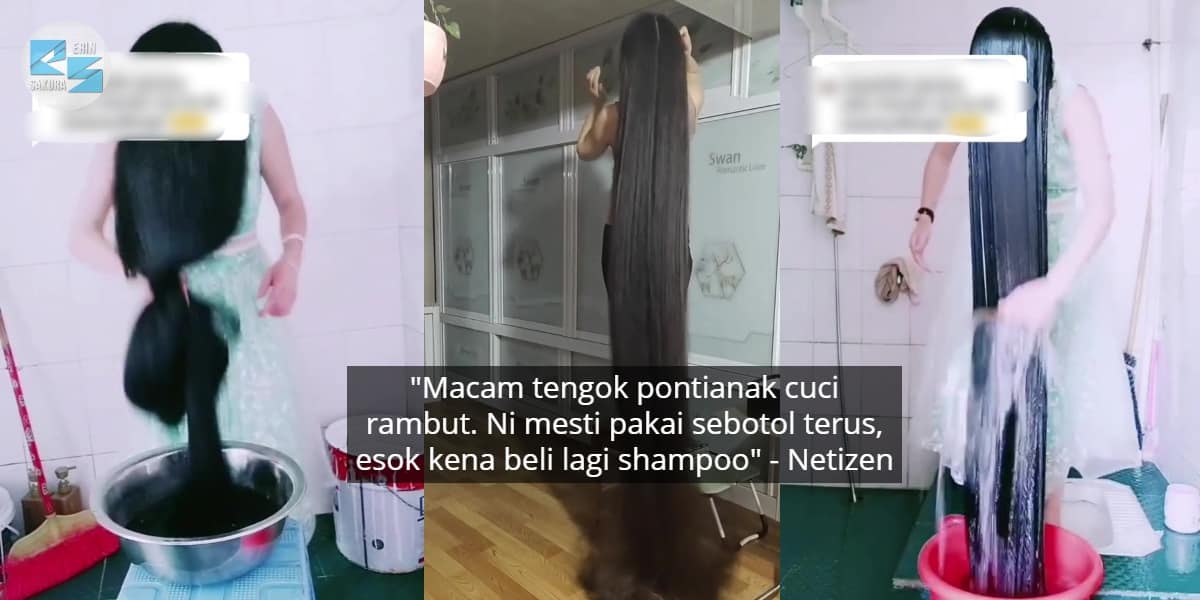 [VIDEO] “Rapunzel Real Life”- Raih 8 Juta Views, Wanita Dedah Cara Basuh Rambut