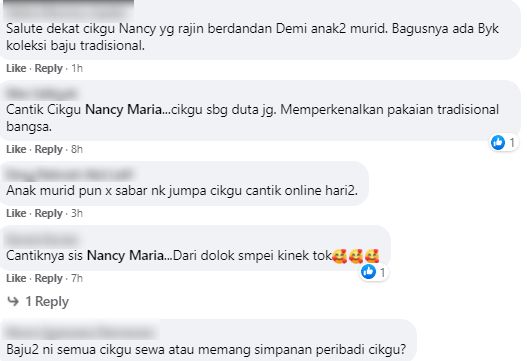 Rajin Berhias Pakai Busana Tradisi Sabah Masa Kelas, Kecantikan Guru Ni Memukau
