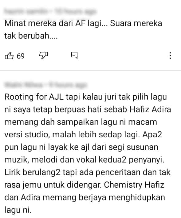 Vokal Paling Mantap, Peminat Harap Hafiz & Adira Dapat Masuk Final AJL Ke-35