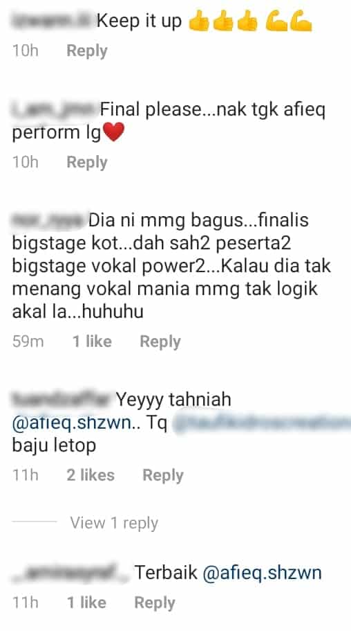 [VIDEO] Juara Rookie Vokal Mania, Respon Ayie Floor 88 Buat Afieq Shazwan Segan