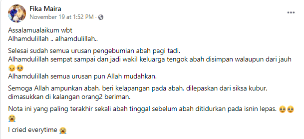 Bapa Ajal Bertarung Nyawa Lawan COVID-19, Anak Terkilan Dituduh Jadi Penyebab..