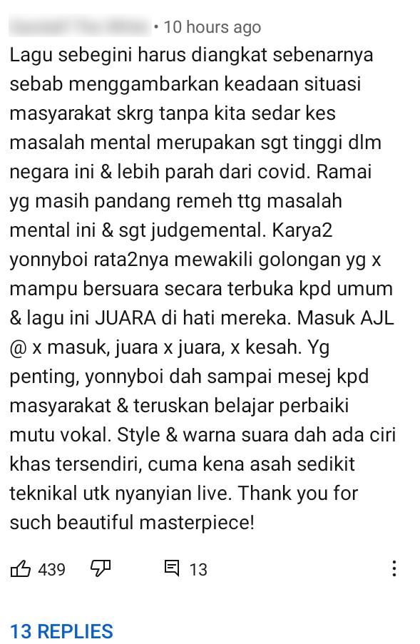 Lagu Bertemakan Kesedaran Depression, Ramai Harap Yonnyboii & Zynakal Ke AJL35