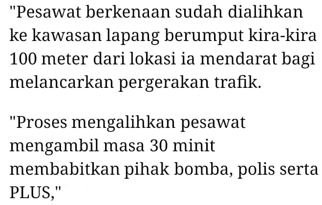 Alami Masalah Pada Enjin, Pesawat Ringan Selamat Mendarat Cemas Tepi Highway