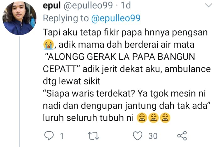 “Bolehlah Ganti Papa”- Pemuda Sayu Ayah Bagi Hint Seminggu Awal Sebelum ‘Pergi’