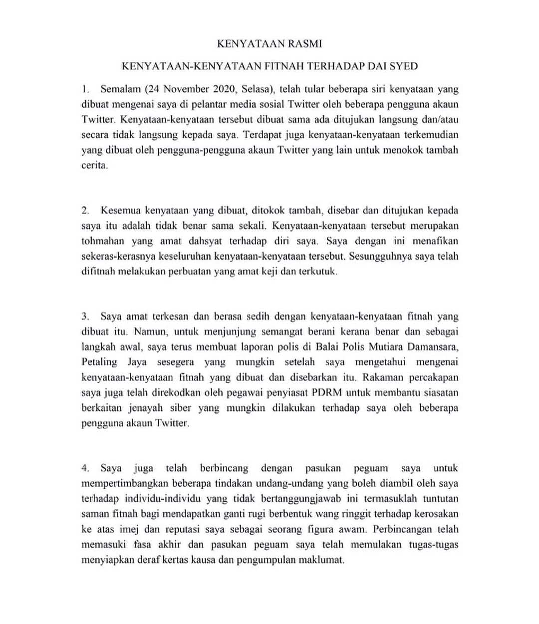 PU Syed Ulas Isu Da’i Syed -“Berat Pancaroba Jadi Pendakwah Tanpa Persediaan..”