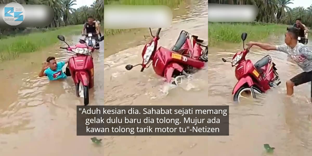 [VIDEO] Redah Banjir Dalam Kelapa Sawit, Berdekah Member Tenggelam Masuk Air