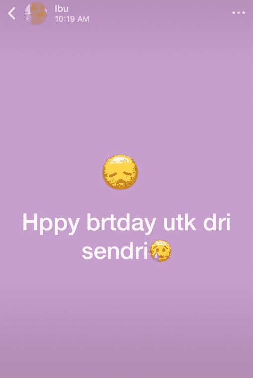 Konon Prank Lupa Wish Hari Lahir, Wanita Terkedu Lepas Baca Status WhatsApp Ibu
