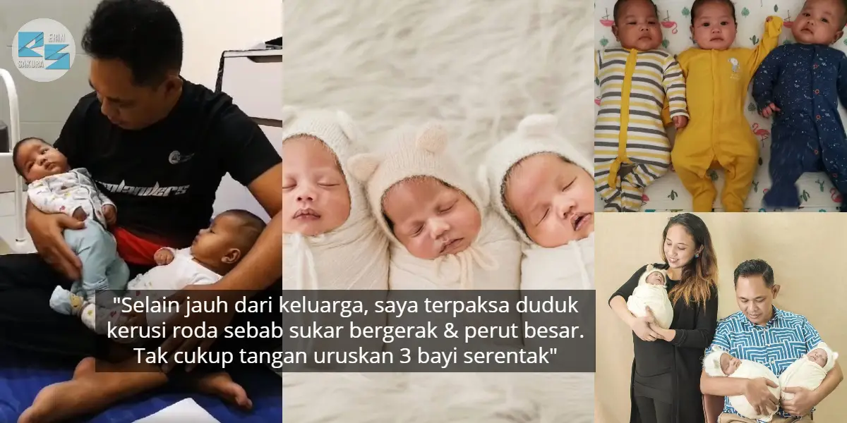 [VIDEO] Habis RM40k Buat Rawatan IVF, Wanita Bersalin Normal Timang Kembar 3