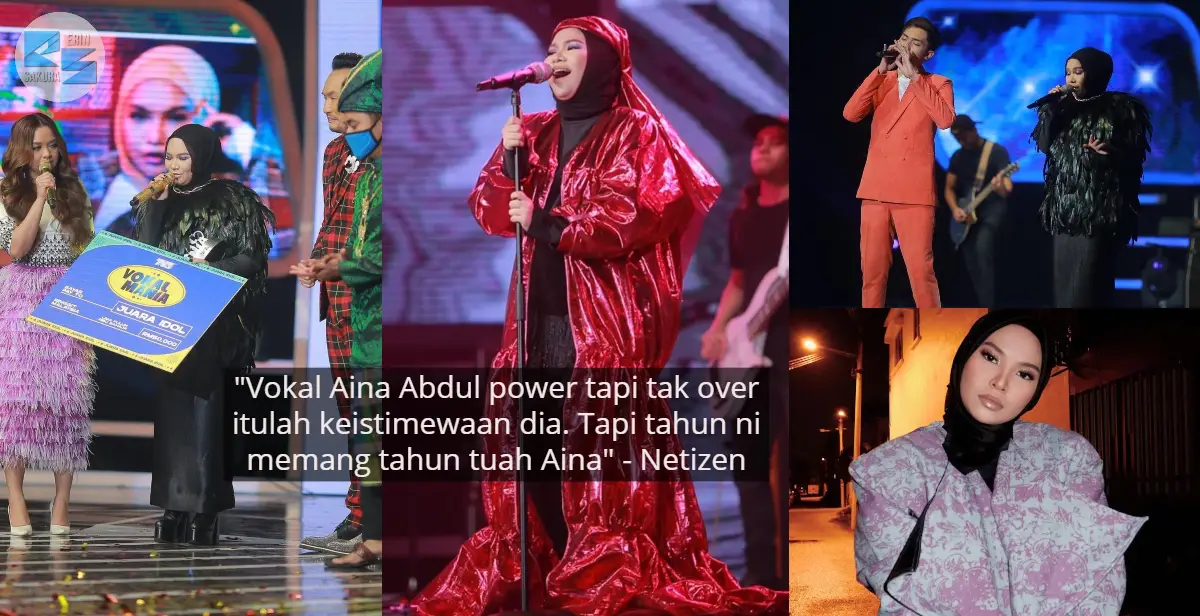 [VIDEO] Queen Of Vocal, Tepat Ramalan Netizen Aina Abdul Juara Idol Vokal Mania