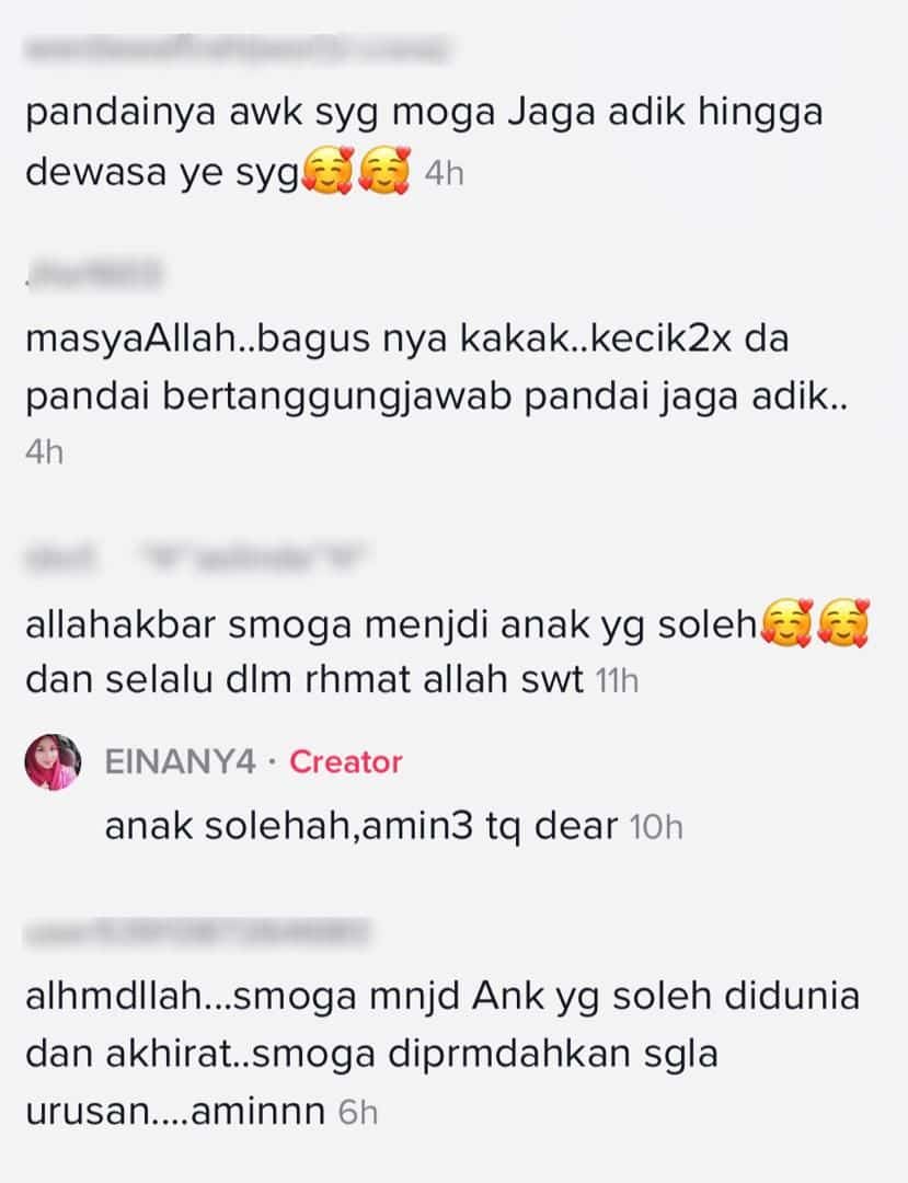 Terdengar Adik Nangis, Kakak Sanggup Terkejar Dari Dapur Untuk Tenangkan
