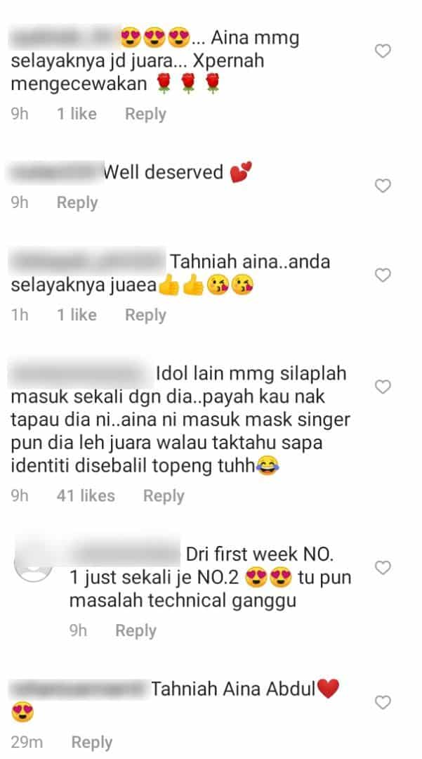 [VIDEO] Queen Of Vocal, Tepat Ramalan Netizen Aina Abdul Juara Idol Vokal Mania