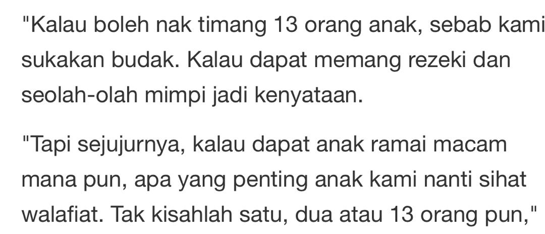 Tak Terkilan Tiada Majlis Besar, Ayda Jebat & Nabil Mahir Ingin 13 Orang Anak