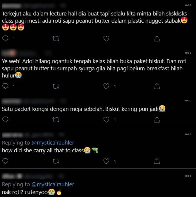 [VIDEO] Seludup Beg Penuh Makanan Dalam Kuliah, Siap Sapukan Jem Untuk Member