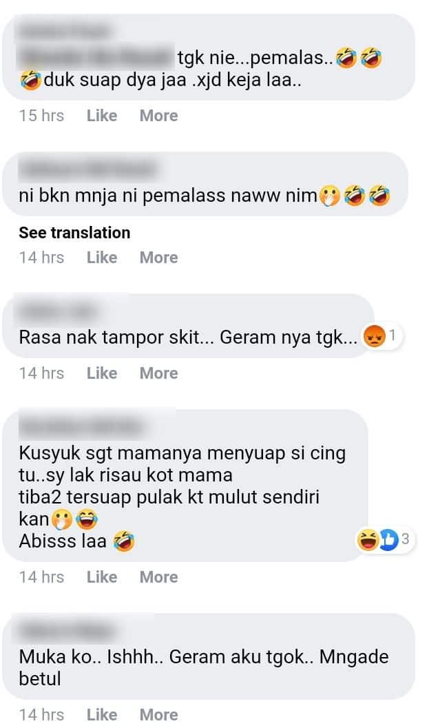 [VIDEO] Steady Bersila Atas Meja, ‘Si Bulus’ Clingy Sampai Makan Bersuap
