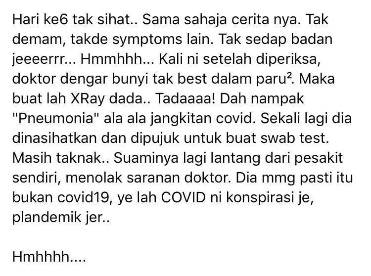 Suami Tak Percaya COVID-19, Telan ‘Bergelen’ Vitamin C Kini Isteri Sedang Nazak