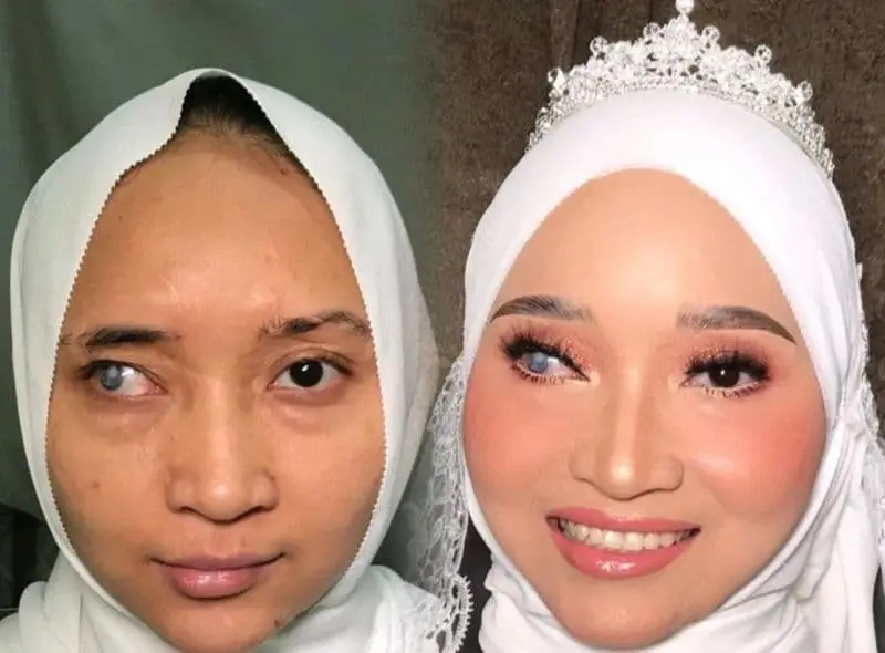 Pengantin Viral Makeup Serupa Dengan Ayda Jebat, Syukur Suami Ikhlas Mencintai
