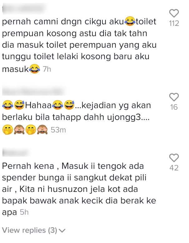 ‘Cuak’ Nampak Lelaki Beratur, Sekali Tahan Malu Rupanya Tersilap Masuk Tandas