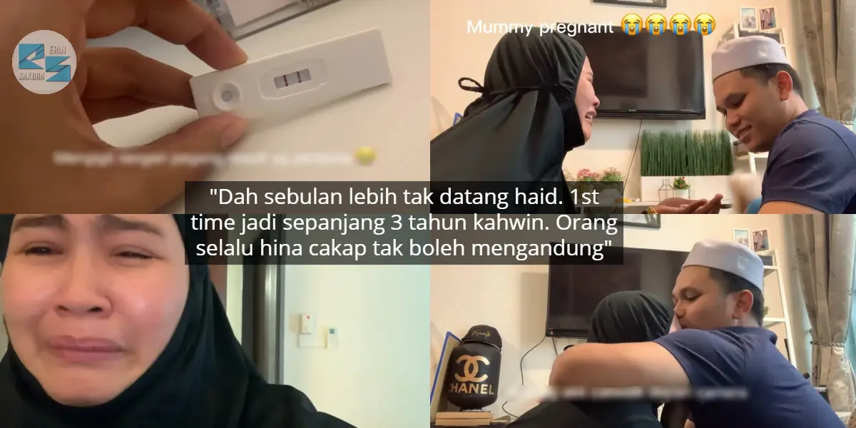 [VIDEO] Suami Baru Habis Kuarantin, Isteri Teriak Baca Pregnancy Test Positif