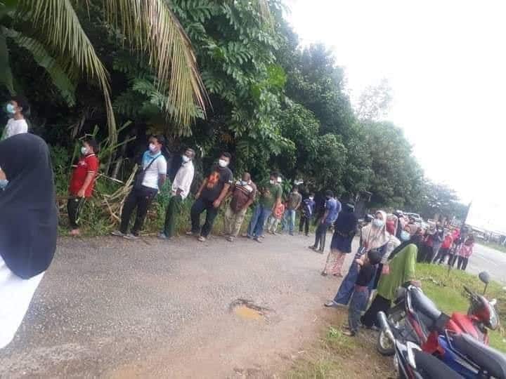 Orang Luar Yang Buat Hal, Satu Kampung Kena Tempias Beratur Buat Swab Test