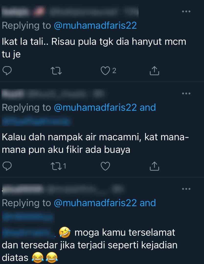 [VIDEO] Gaya Macam Filem Titanic, Pemuda Selamba Tidur Atas Tilam Redah Banjir
