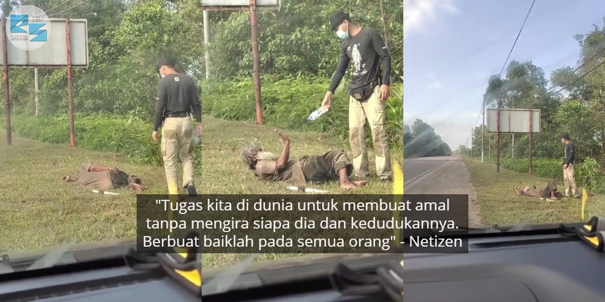 [VIDEO] Dalam Perjalanan Ke Kerteh, Pak Cik Tua Terbaring Longlai Atas Rumput