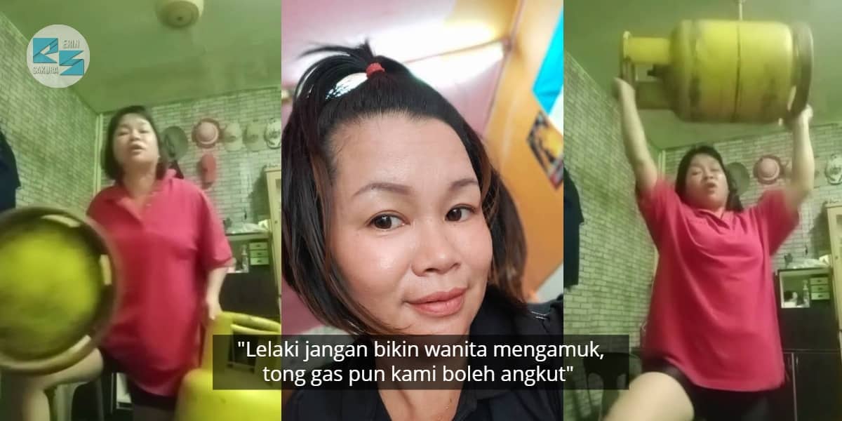 [VIDEO] Perempuan Kalau Betul Marah, Tong Gas Yang Ada Isi Pun Boleh ‘Terbang’