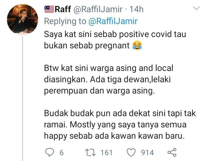 Lelaki Kongsi Suasana Pusat Kuarantin, Baju Ibu Bersalin Pula Curi Perhatian