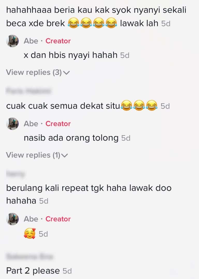 Beria Nyanyi Kayuh Beca, Wanita Terus Gelabah Lepas Tahu Brek Tak Ada